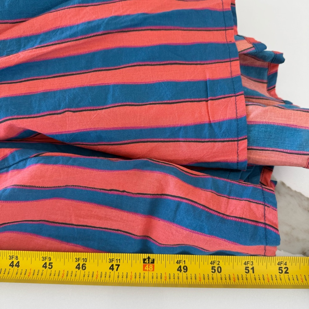 Natalie Martin Striped Cotton Midi Dress with Tie Belt - Picture 9 of 9